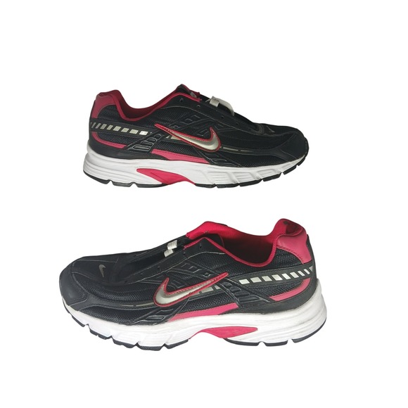 Nike Shoes - Nike Initiator Running Shoes 10 Black Pink Silver Y2K Retro Dad Sneakers